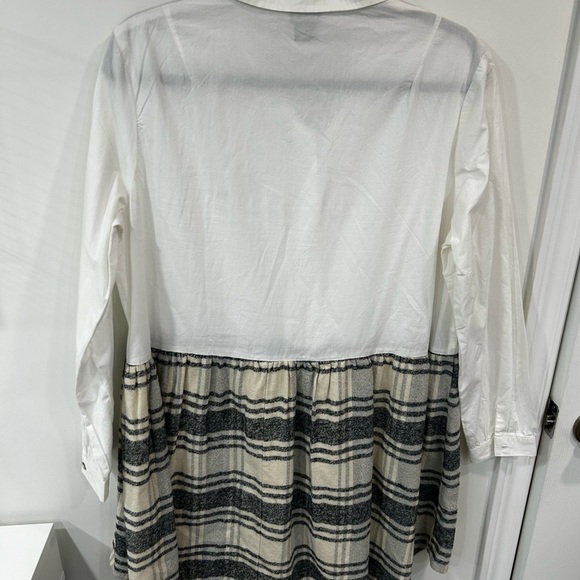 French Connection Arla Flannel LS Shirt Dress - Picture 3 of 8